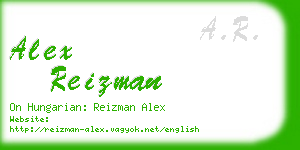 alex reizman business card